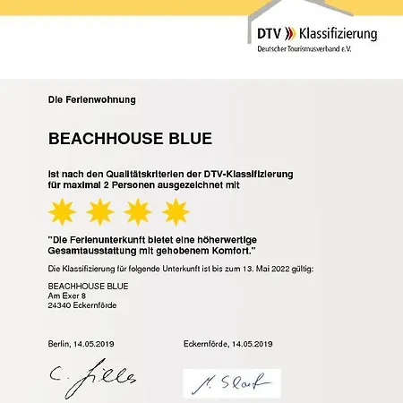 Seaside - Beachhouse Blue * Eckernförde
